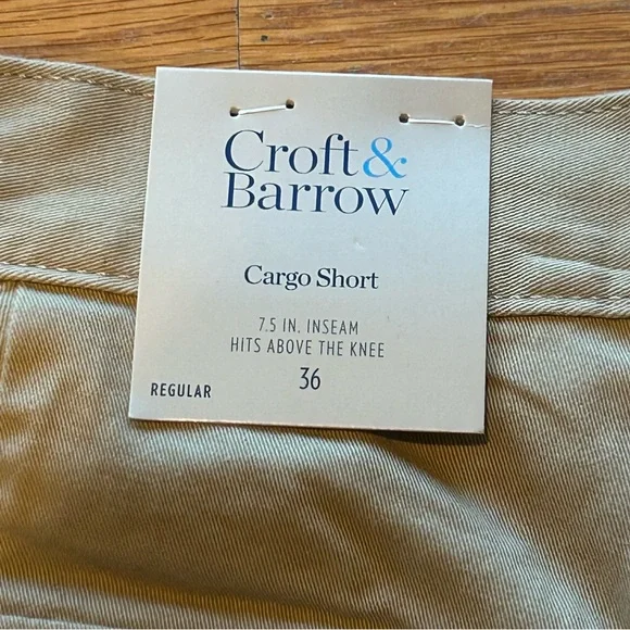 NWT Croft & Barrow Cargo Khaki Shorts - Picture 5 of 8